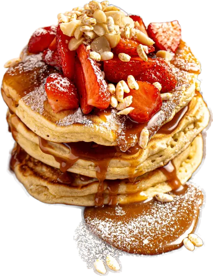 Strawberry & Salted Caramel Pancakes